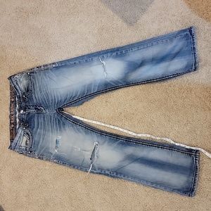 Rock Revival Darshan Relaxed Straight Leg Jeans